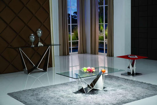 Venice Clear Glass Coffee Table