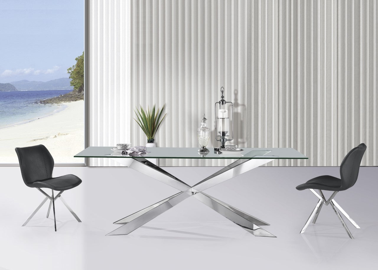 Spider Large Glass Dining Table