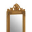 Vali Gold Finish Floorstanding Wall Mirror