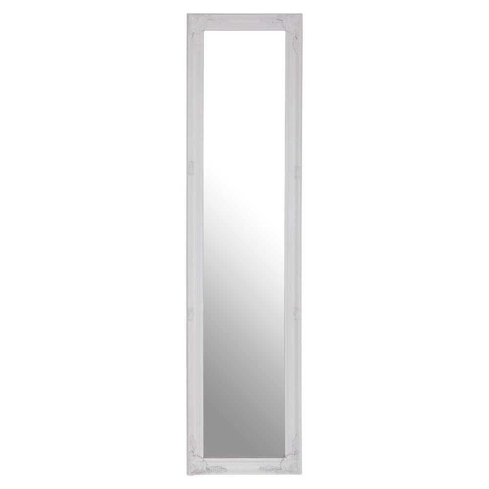 Ventura White Wood Floor Standing Mirror