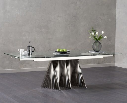 Veronica Extending Glass Dining Table