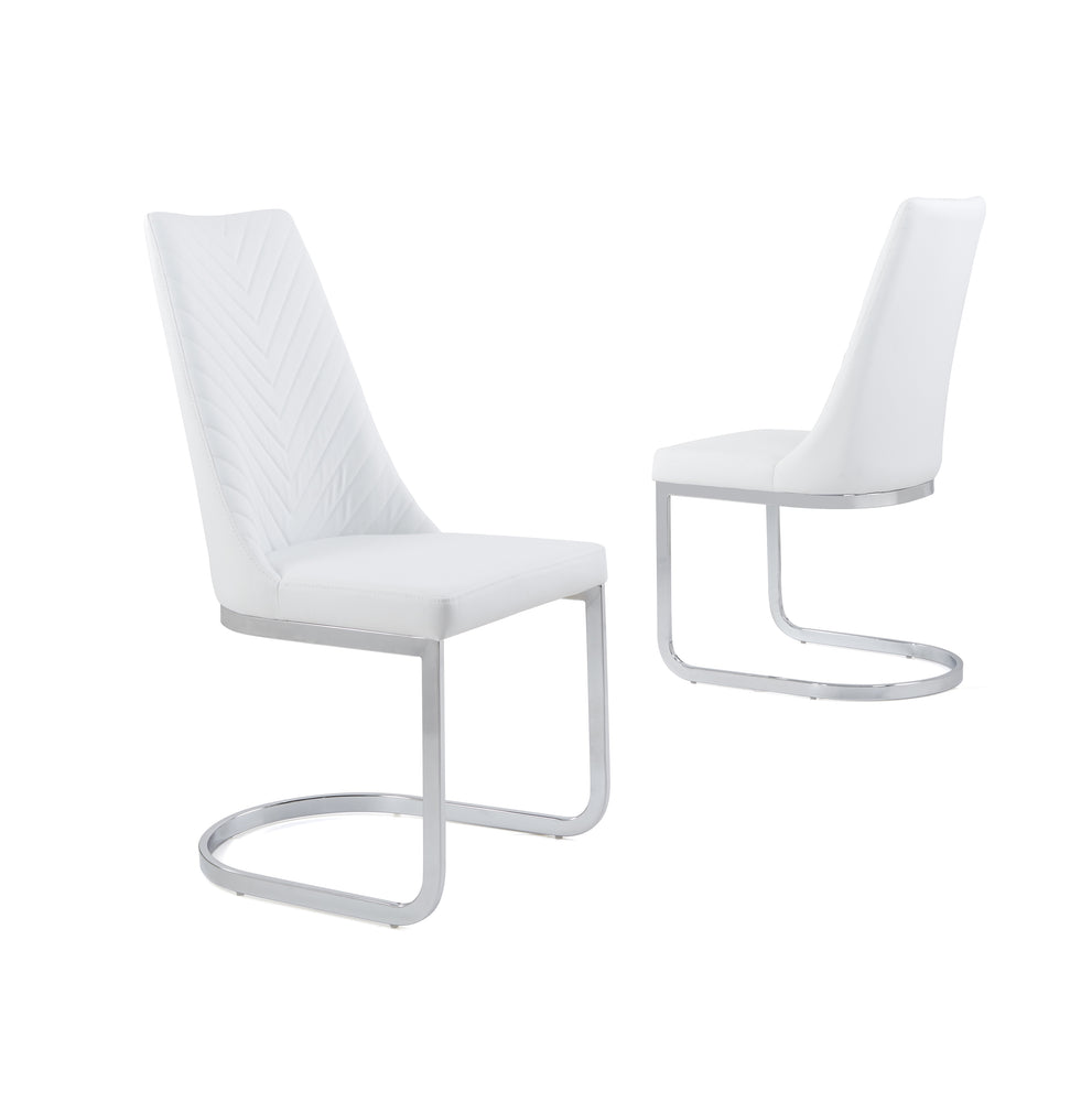 Alessandra White Dining Chair